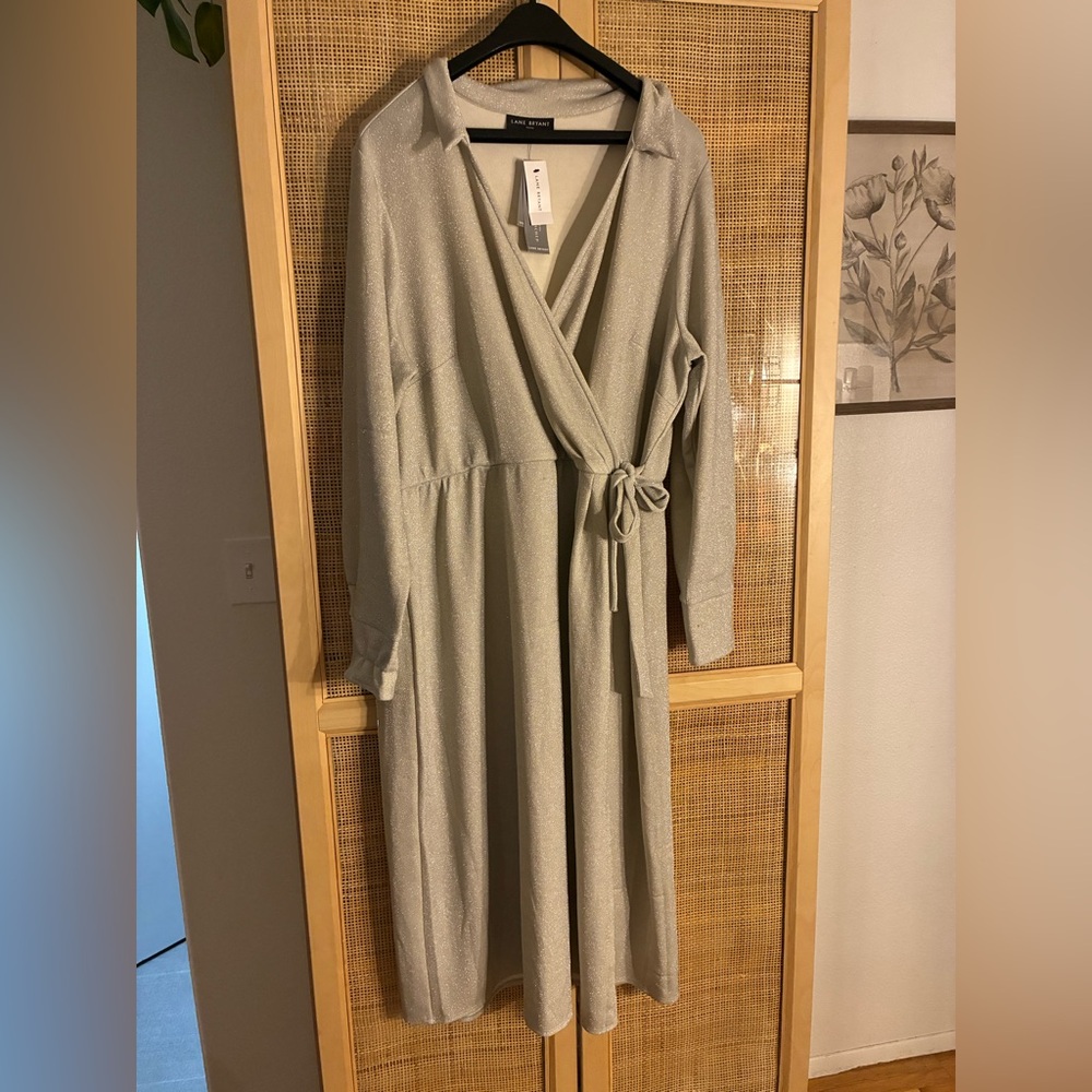 Lane Bryant Sparkle Wrap Maxi Dress